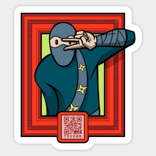 Dancing Ninja Sticker